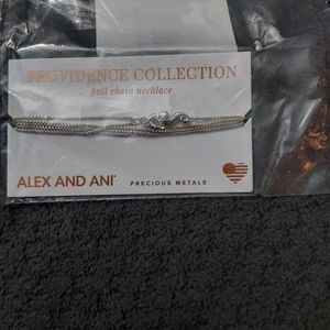 Alex and Ani seahorse pull chain necklace